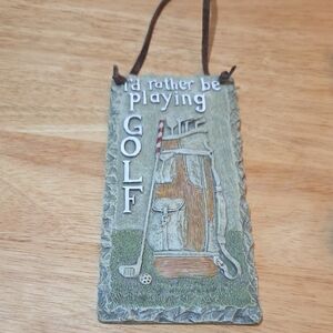 TC Golf Bag Wall Hanging - Green & Brown